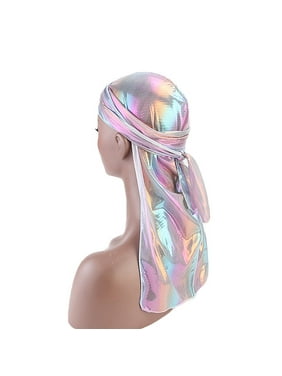 Inverlee Men//Women Silk Polyester Bandana Hat Durag Rag Tail Headwrap Headwear Gift
